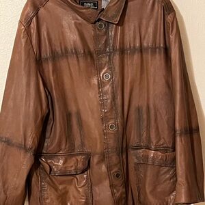 Men's Brown Leather Jacket